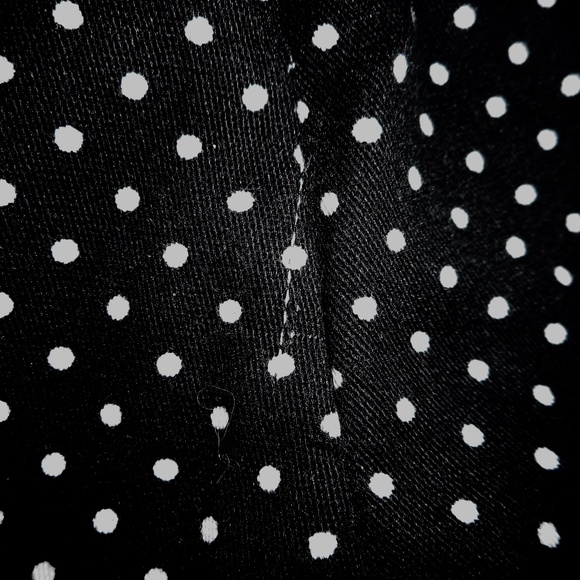 NWT Larry Levine Black with White Polka Dot 12 Cotton Stretch Shorts - Picture 7 of 8